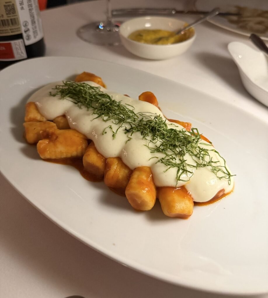 Gnocchi de ricotta en La Belle Epoque, Roma Norte